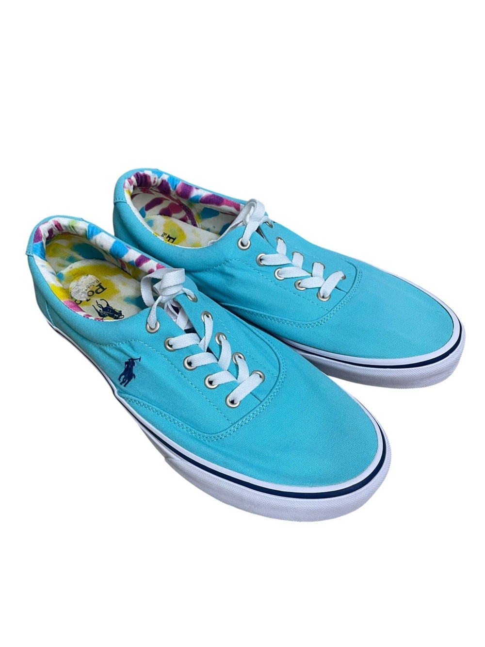 Polo Ralph Lauren Keaton Pony Daybreak Tie Dye Canvas Sneakers Men's Size 12